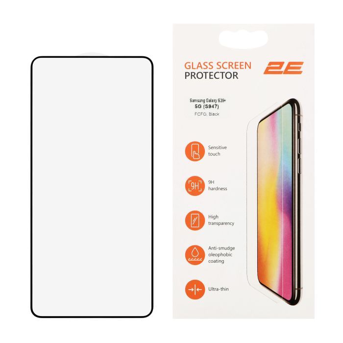 Скло захисне 2E 2.5D FCFG Samsung Galaxy S26+ 5G (S947) Black (2E-G-S26P-SMFCFG-BB)
