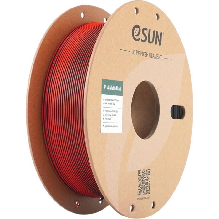 Пластик для 3D-принтера eSUN PLA matte dual 1,75mm 1kg RED BLUE (PLA-MTD175B-RU1P1)