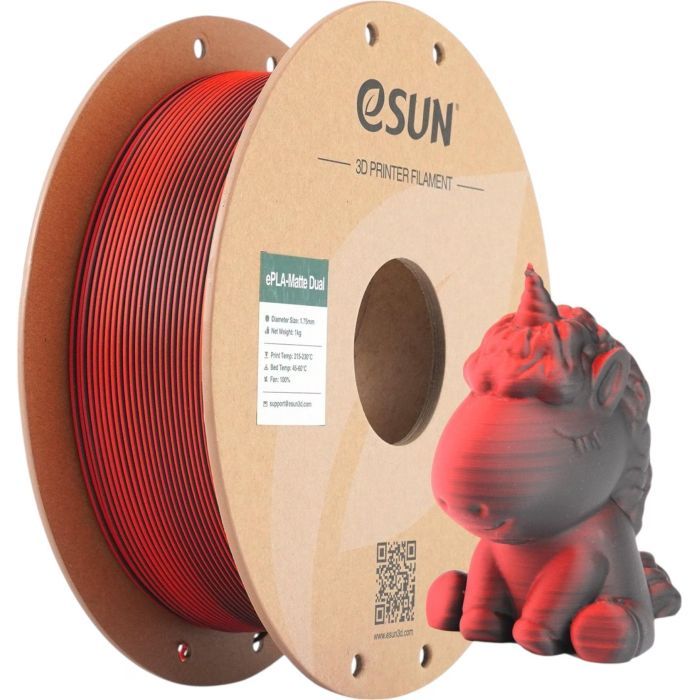 Пластик для 3D-принтера eSUN PLA matte dual 1,75mm 1kg RED BLUE (PLA-MTD175B-RU1P1) изображение 4