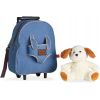 Рюкзак детский Perletti Toys Duff Dog з м''якою іграшкою на колесах, джинсовий (P13034) изображение 7