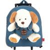 Рюкзак детский Perletti Toys Duff Dog з м''якою іграшкою на колесах, джинсовий (P13034)