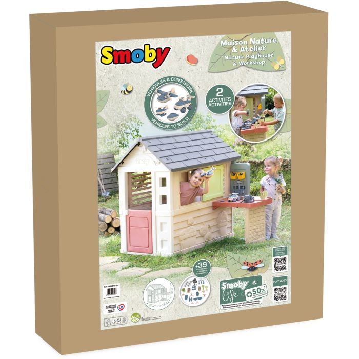 Ігровий будиночок Smoby Life Садова майстерня з станком, інструментами та аксесуарами (7600810742) зображення 3
