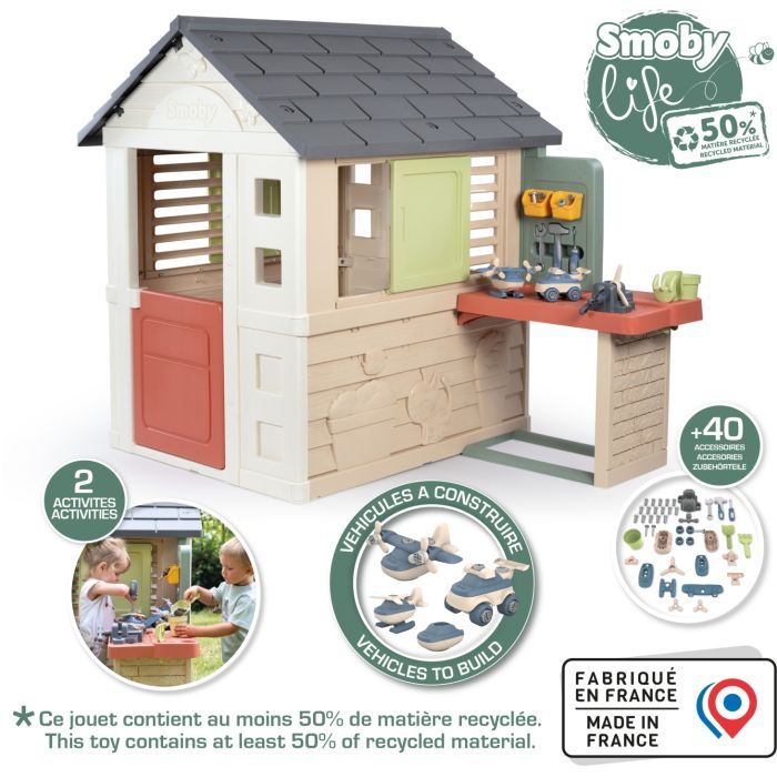 Ігровий будиночок Smoby Life Садова майстерня з станком, інструментами та аксесуарами (7600810742) зображення 5