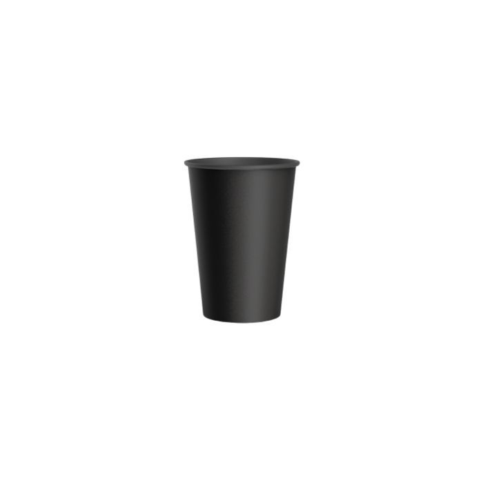 Стаканы одноразовые Україна бумажные 340 мл 50 шт Total BLACK (CUP340BL)