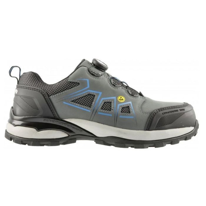 Полуботинки рабочие Hoegert HT5K577, FULDE, LACE SYSTEM S3S SR FO ESD, 46 (HT5K577-46) изображение 2