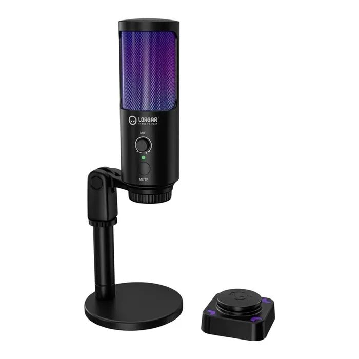 Мікрофон Lorgar Voicer SMP40 RGB Black (LRG-SMP40)
