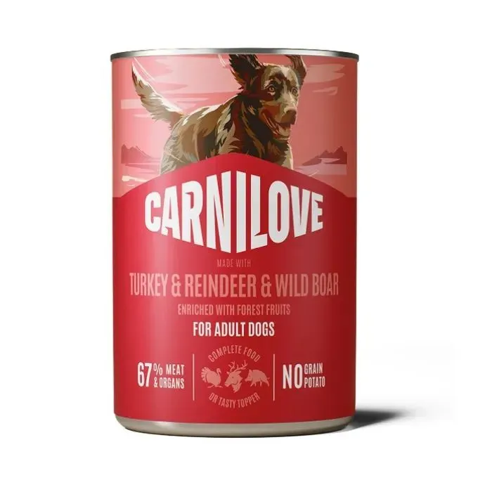 Консерви для собак Carnilove Turkey & Reindeer & Wild boar 400 г (8595602582846)