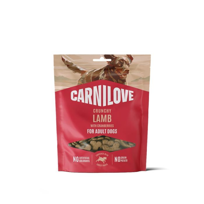 Лакомство для собак Carnilove Crunchy Snack Lamb with Cranberries 200 г (8595602582570)
