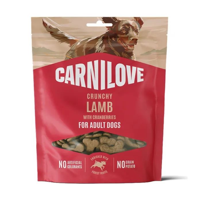 Ласощі для собак Carnilove Crunchy Snack Lamb with Cranberries 200 г (8595602582570)