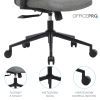Офісне крісло OfficePro Fusion OC577G Gray (OC577G) зображення 13