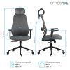 Офісне крісло OfficePro Fusion OC577G Gray (OC577G) зображення 14