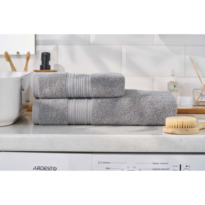 Полотенце Ardesto махровое SuperSoft 100% хлопок 50 х 90 см серый (ART2250SLP) изображение 7