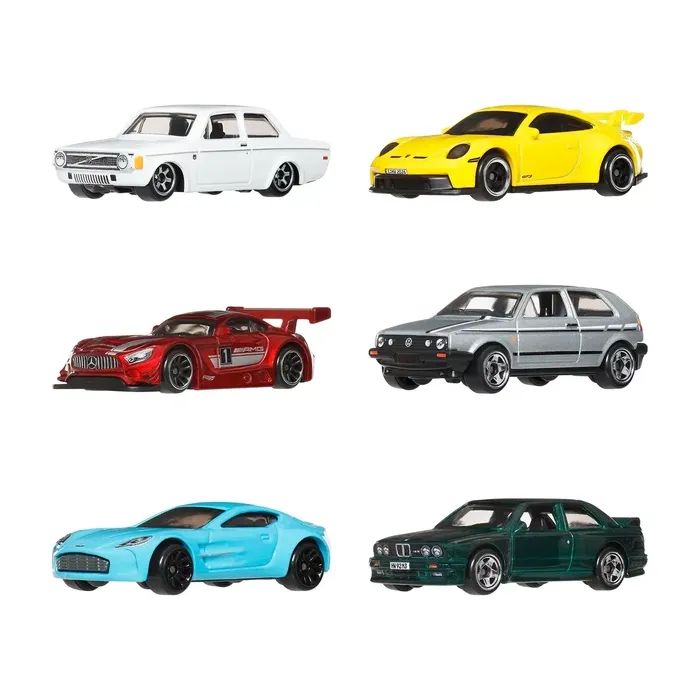 Автотрек Hot Wheels Набор автомоделей Silver series Дорогами Европы (JLB25) изображение 2