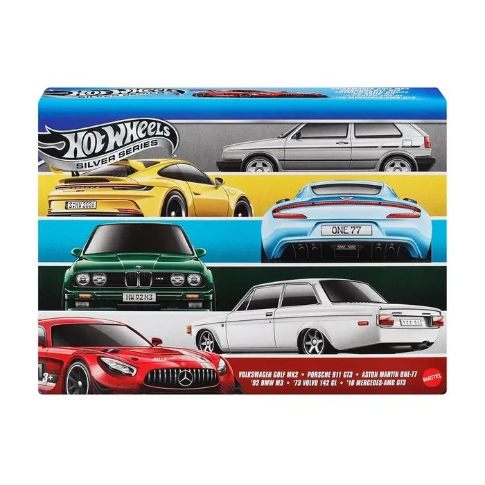 Автотрек Hot Wheels Набор автомоделей Silver series Дорогами Европы (JLB25) изображение 9