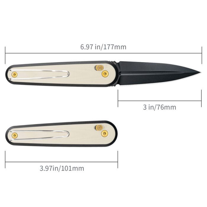 Нож SRM Twin, White G10, Black Stonewash (251MB-GT2) изображение 12