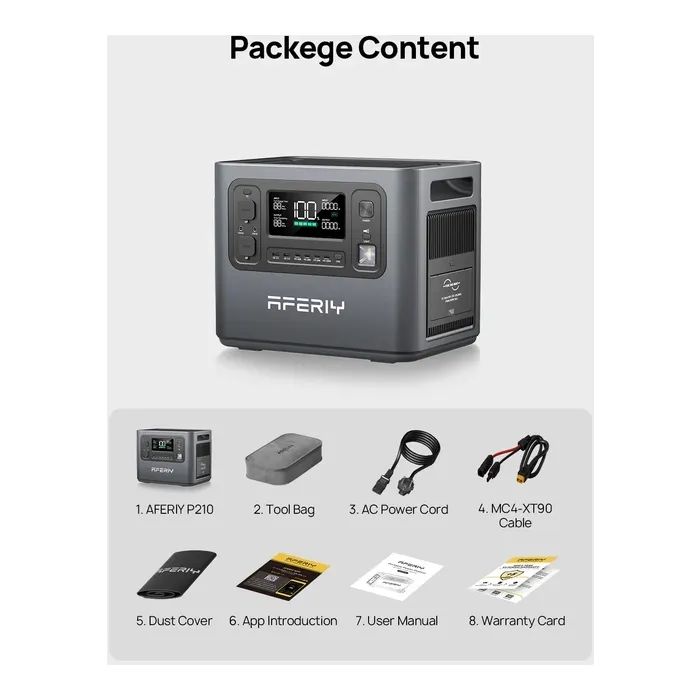 Зарядная станция Aferiy AF-P210 2400W 2048Wh (Aferiy AF-P210) изображение 7