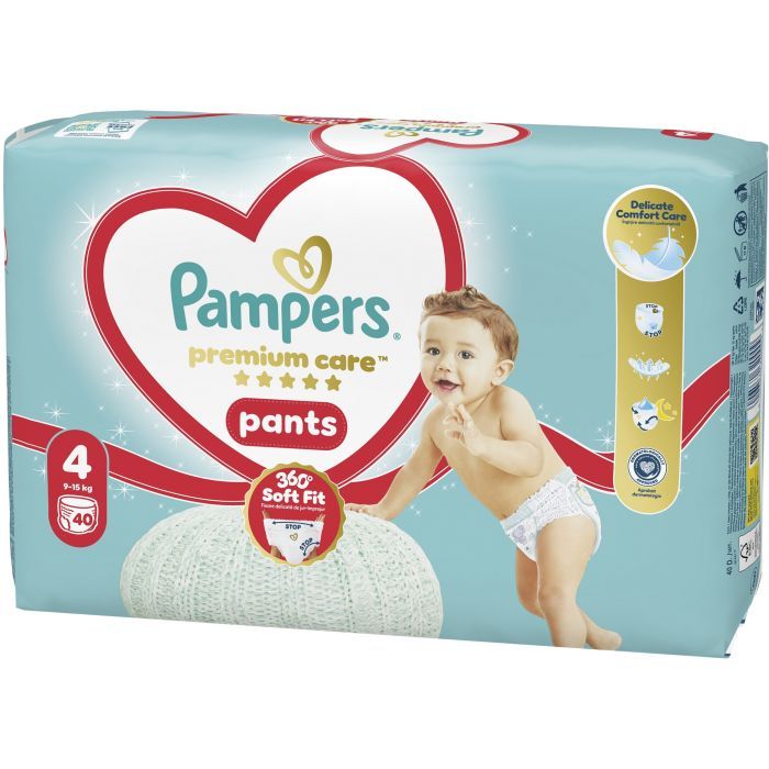 Підгузки Pampers Premium Care Pants Розмір 4 (9-14 кг) 40 шт (8006530320009) зображення 2