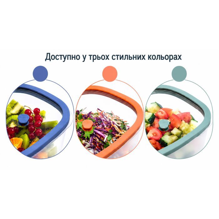Харчовий контейнер Status Fresko Набір з 5-ти предметів + ручний вакуумний насос лососевий (177110) зображення 8