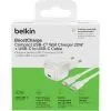 Зарядное устройство Belkin USB-C PD20W PPS PD3.1 + cable USB-C to USB-C 1.0m (WCA009KQ1MWH-B6) изображение 3