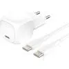 Зарядное устройство Belkin USB-C PD20W PPS PD3.1 + cable USB-C to USB-C 1.0m (WCA009KQ1MWH-B6)