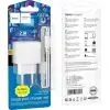 Зарядний пристрій HOCO CS11A USB + cable USB to Micro 5P white (6942007603591) зображення 3