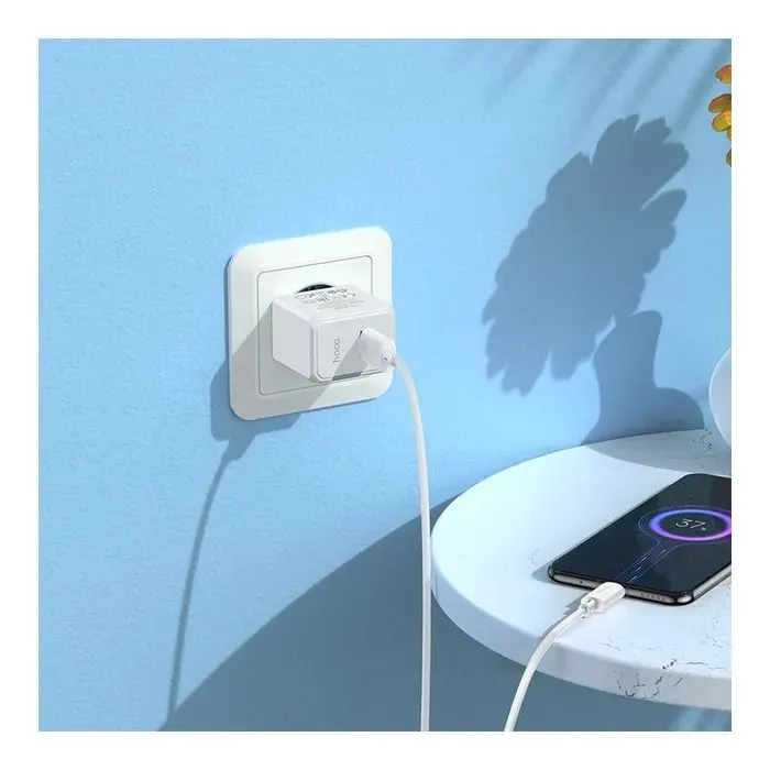 Зарядний пристрій HOCO CS11A USB + cable USB to Micro 5P white (6942007603591) зображення 4