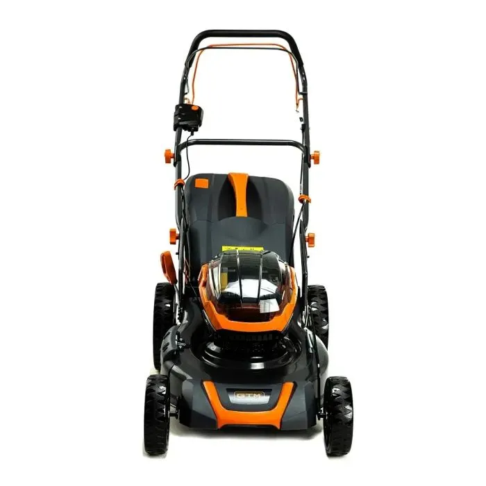 Газонокосарка GTM акумуляторна, 2×18V, 48см, самохідна, 2×4Ah, ЗП (BLM48-SP_KIT) зображення 2
