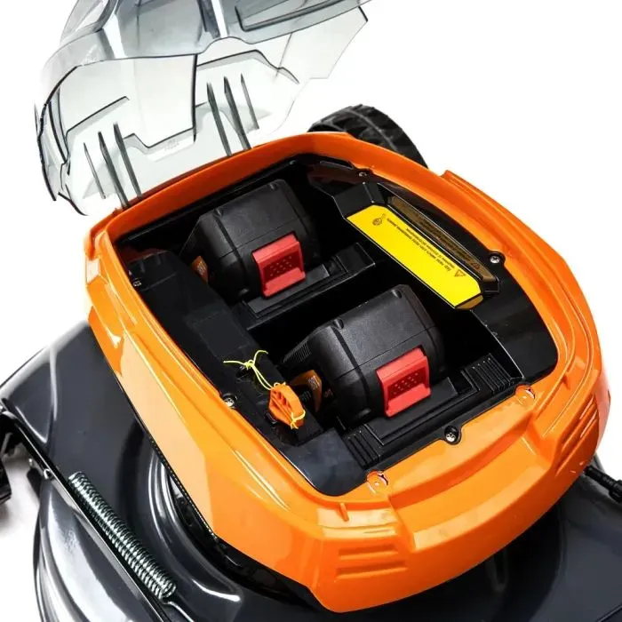 Газонокосарка GTM акумуляторна, 2×18V, 48см, самохідна, 2×4Ah, ЗП (BLM48-SP_KIT) зображення 6