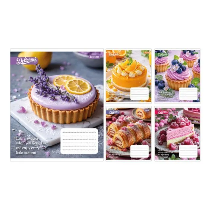 Зошит 1 вересня Cake А5 18 аркушів клітинка (769138)