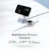 Зарядное устройство Ugreen W752 2-in-1 Magnetic Wireless Charger black (55960B) изображение 11