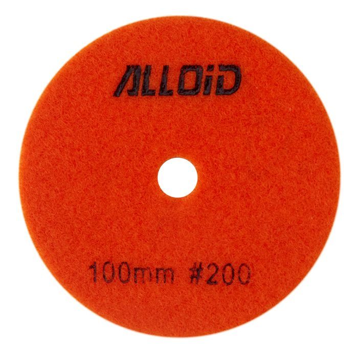 Круг зачистной Alloid Pro, алмазный, шлифовальный, на липучке, STAR, 100мм, зерно 100 (DD-63370)