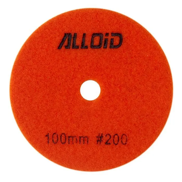Круг зачистной Alloid Pro, алмазный, шлифовальный, на липучке, STAR, 100мм, зерно 200 (DD-63372)
