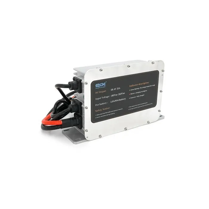 Сетевое зарядное устройство для АКБ Voltronic LiFePO4 48V(58.4V), 4S, 35A, 3,6kg (QX2000-584) изображение 3