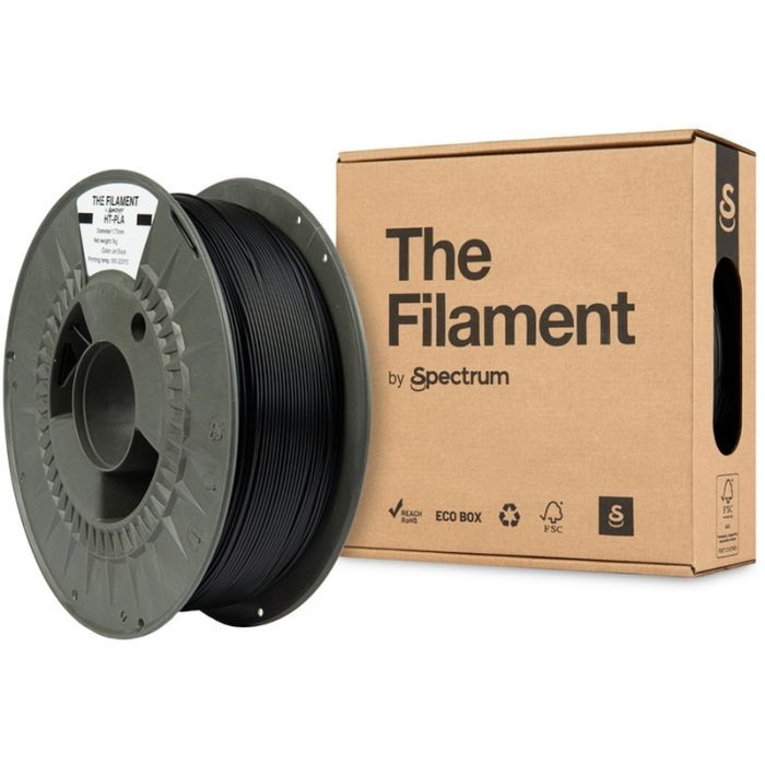 Пластик для 3D-принтера The Filament HT-PLA 1.75mm 1kg, Grey, Dark (TF-24140) зображення 3