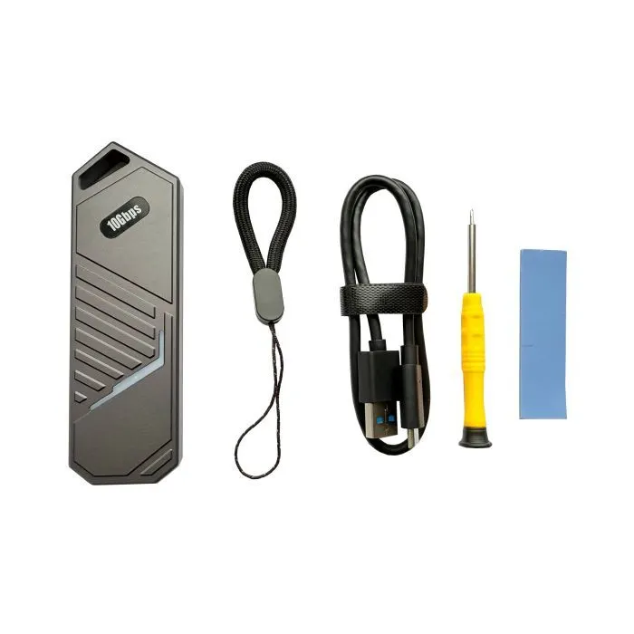 Карман внешний Dynamode M.2 SSD NVMe to USB-C USB 3.2 Gen2 aluminum black (DM-CAD-SSD14-N) изображение 10