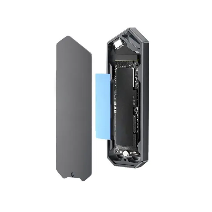 Карман внешний Dynamode M.2 SSD NVMe to USB-C USB 3.2 Gen2 aluminum black (DM-CAD-SSD14-N) изображение 5