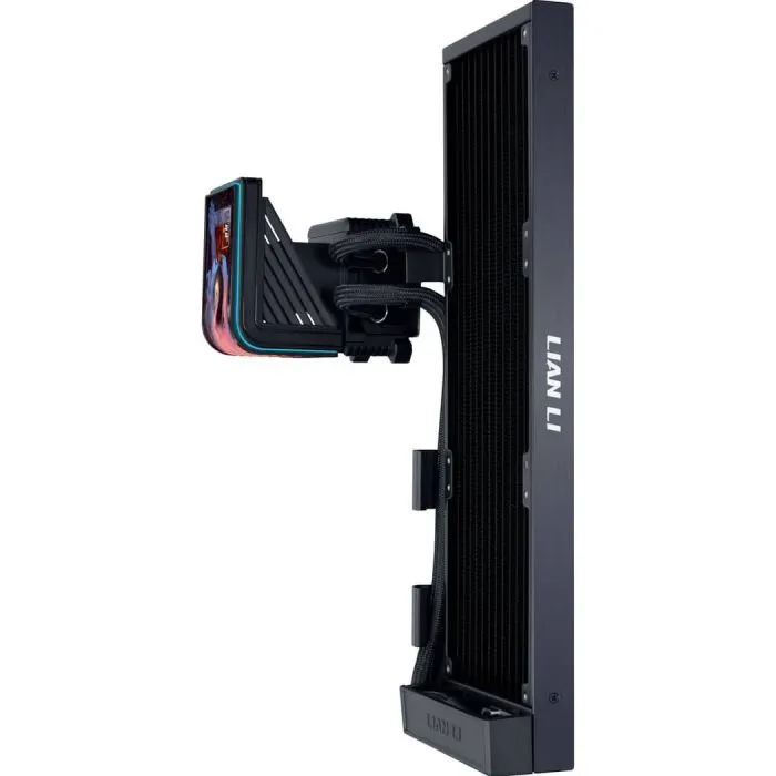 Система жидкостного охлаждения Lian Li Hydroshift II OLED Curved 360Fanless, Black (G89.GHS2OLDC36NB.00) изображение 3