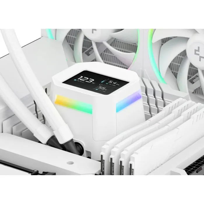 Система жидкостного охлаждения Deepcool LM360 WH (R-LM360-WHDMMC-1) изображение 9