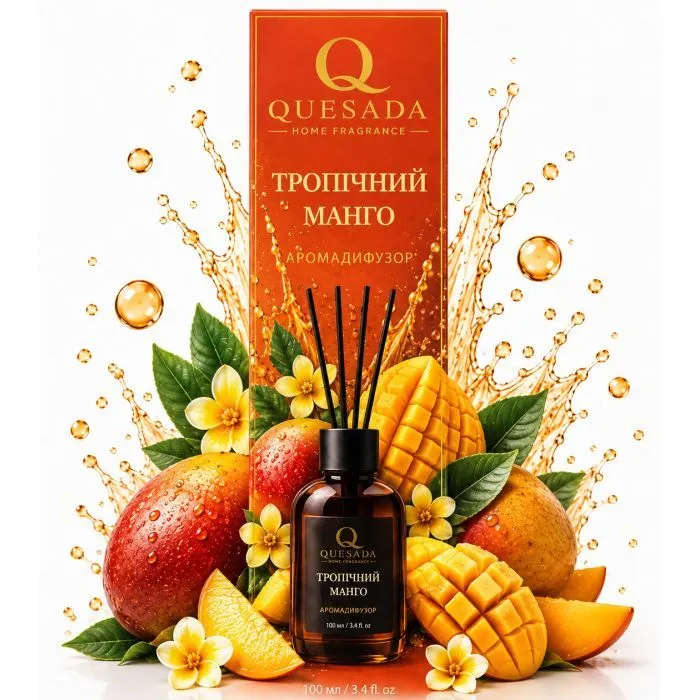 Аромадифузор Quesada Тропічний манго 100 мл (4823135701392) зображення 3