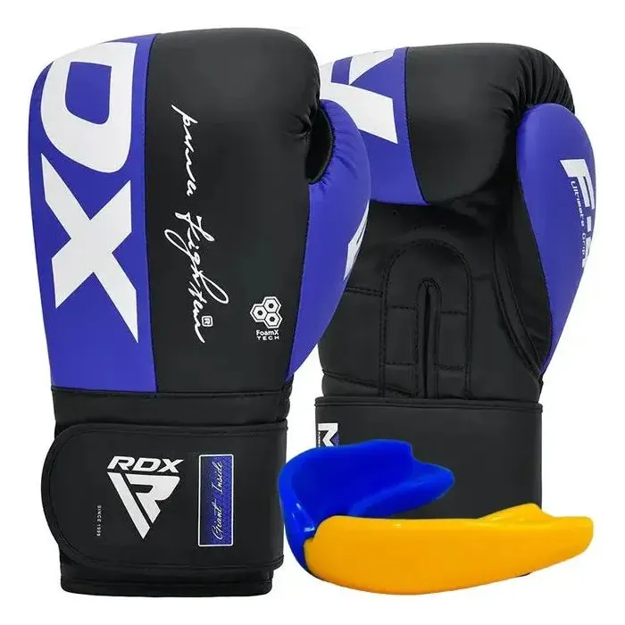 Боксерські рукавички RDX Rex F4 Blue/Black 12 oz (BGR-F4U-12OZ)