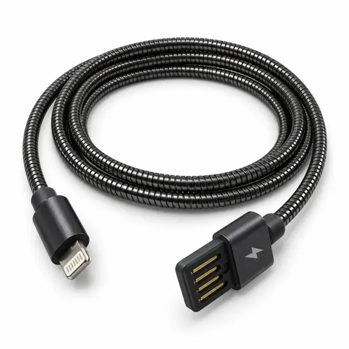 Дата кабель USB 2.0 AM to Lightning 1.0m 2.4A metal black XoKo (XK-CTL-001-BK)