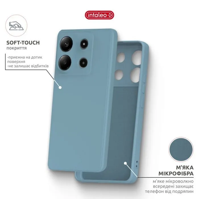 Чохол до мобільного телефона Intaleo SoftShell Moto G15/G15 Power Light Blue (1283126632327) зображення 5