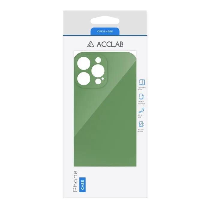 Чохол до мобільного телефона ACCLAB SoftShell Apple iPhone 14 Pro Green (1283126560156) зображення 2