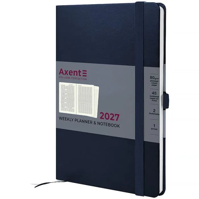 Тижневик Axent 2027 Prime Strong, 145х210, синій (8507-27-02-A)