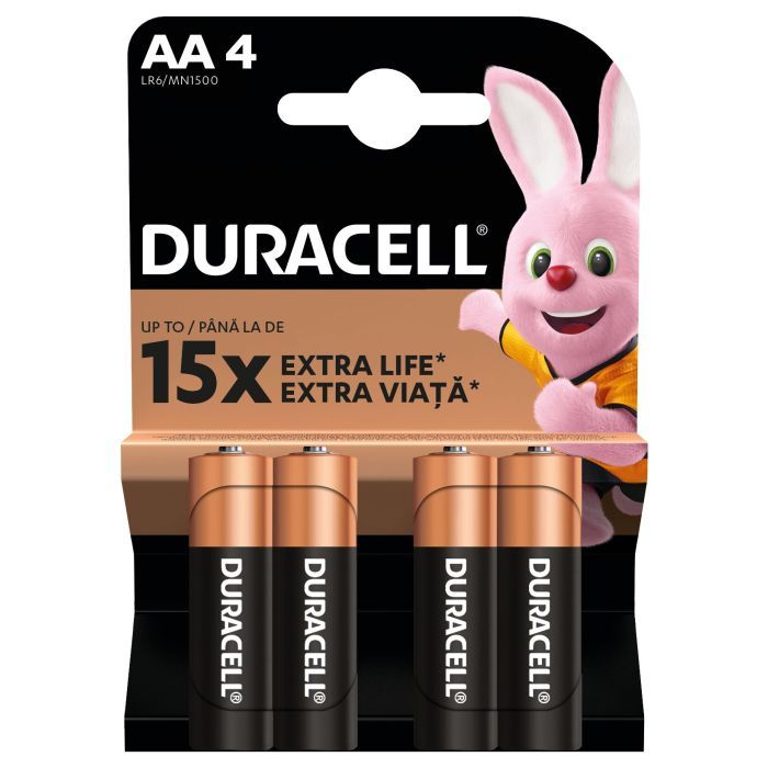 Батарейка Duracell AA лужні 4 шт. в упаковці (5000394052536 / 81551270) изображение 2