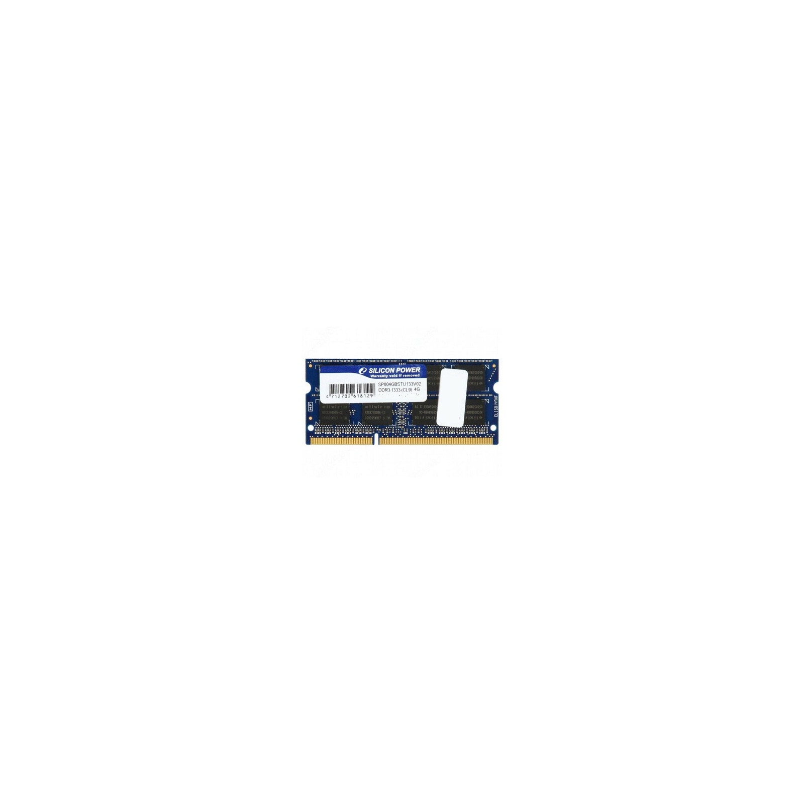 Модуль пам'яті для ноутбука SoDIMM DDR3 4GB 1333 MHz Silicon Power (SP004GBSTU133V02)