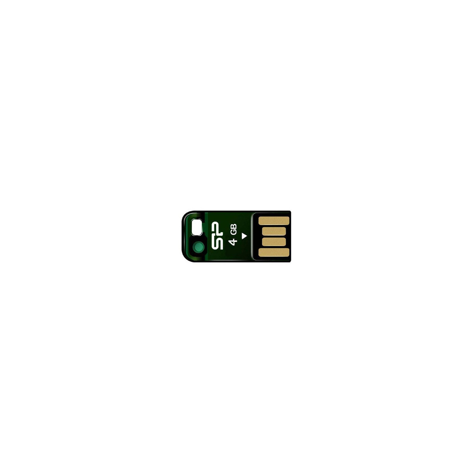 USB флеш накопитель Silicon Power 4Gb Touch T02 Green (SP004GBUF2T02V1N)