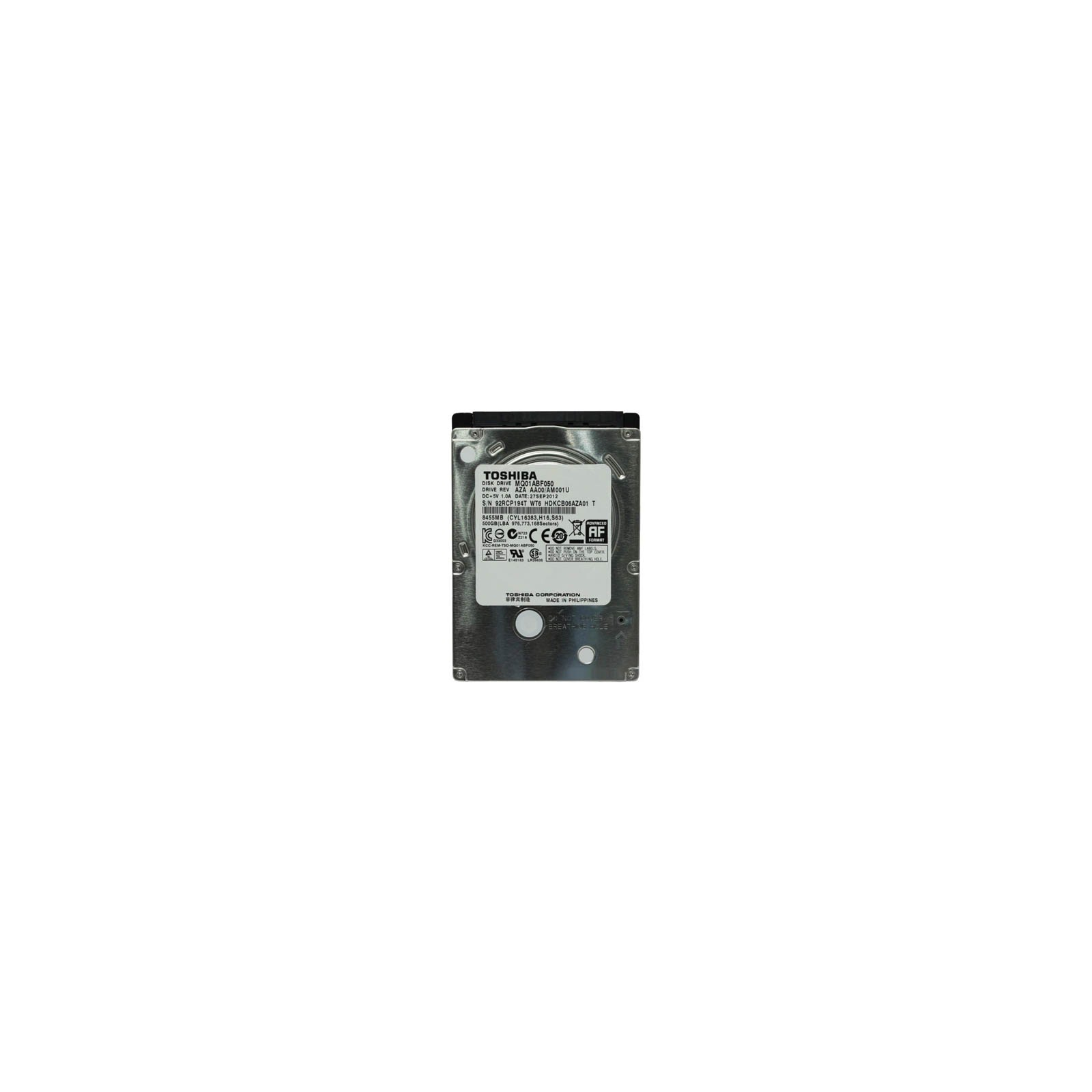 Жесткий диск для ноутбука 2.5" 500GB Toshiba (MQ01ABF050)