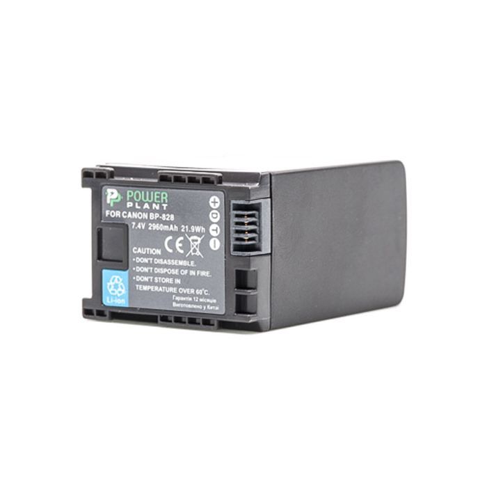 Аккумулятор к фото/видео PowerPlant Canon BP-828 Chip (DV00DV1372) изображение 2
