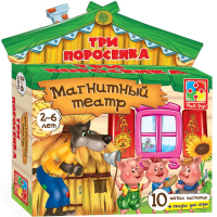 Настольная игра Vladi Toys Магнитный театр Три поросенка (VT3206-11)